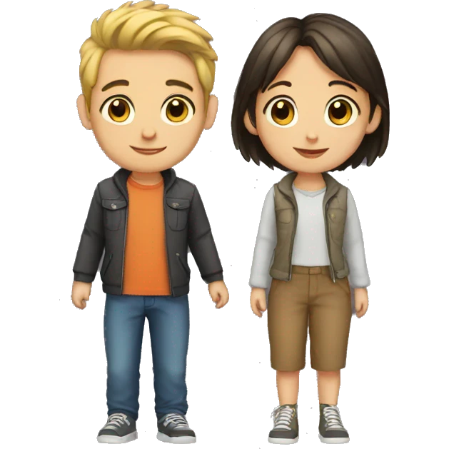 boy and girl emoji