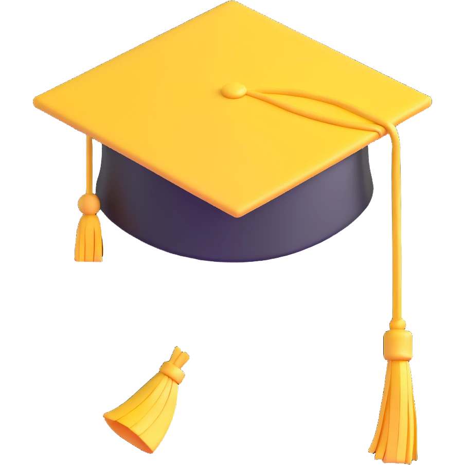 yellow graduation cap emoji