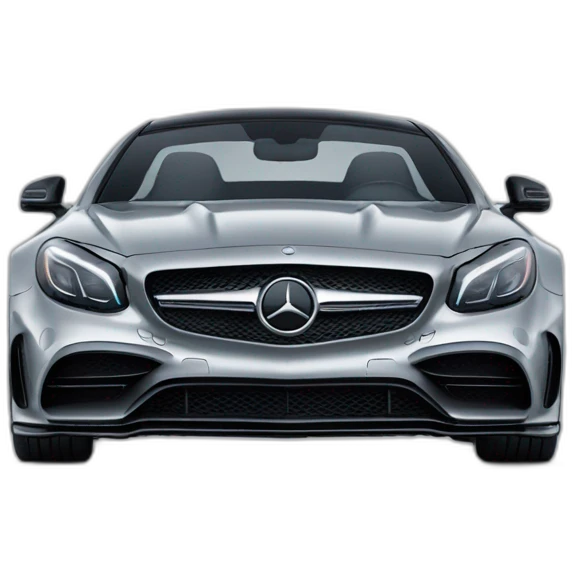 mercedes amg, front view emoji