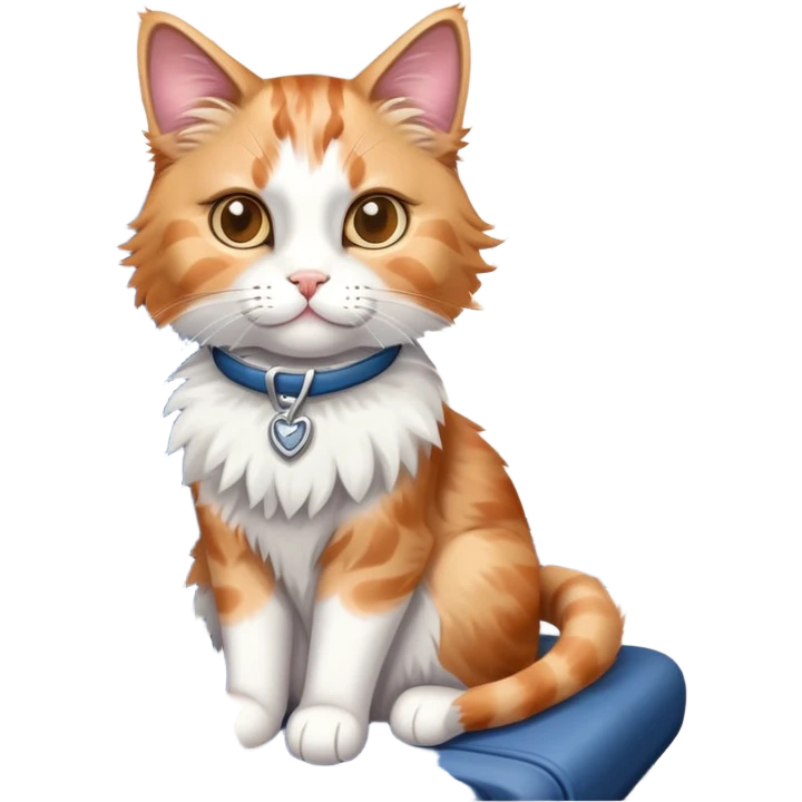 Dilute calico cat on airplane  emoji