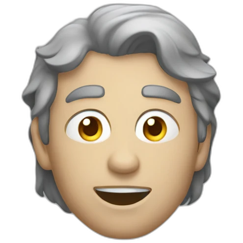Chat de couleur grise méchant emoji