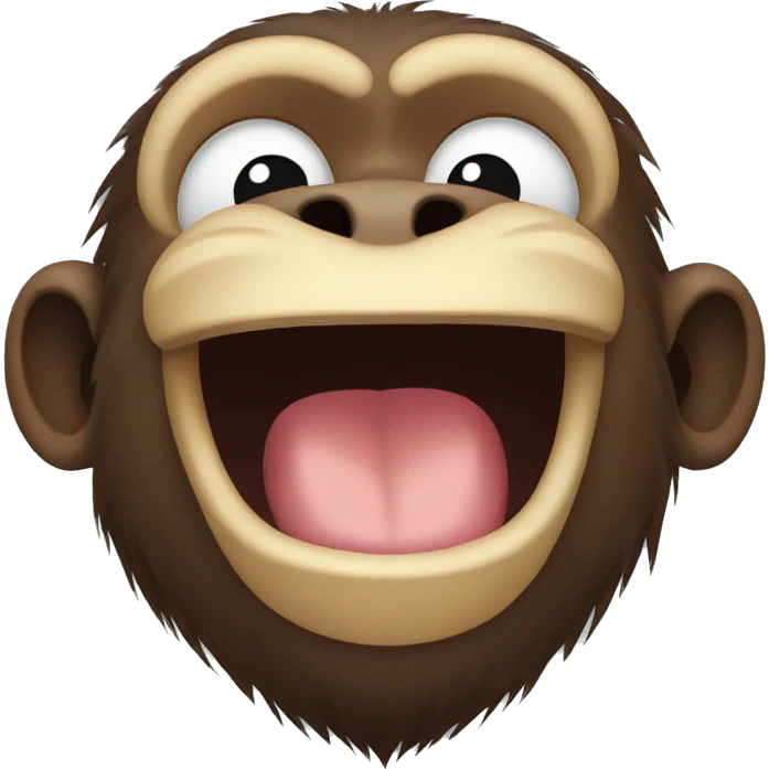 Monkey laughing emoji