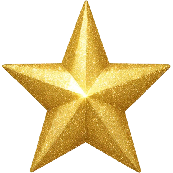 glittery gold star emoji