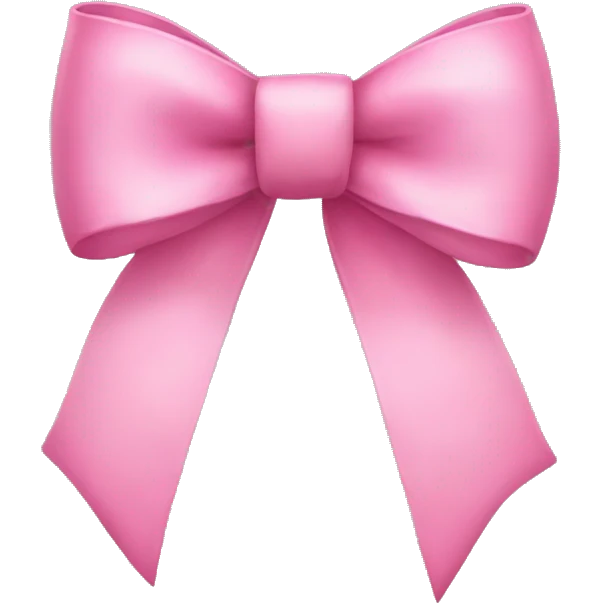 Pink bow emoji