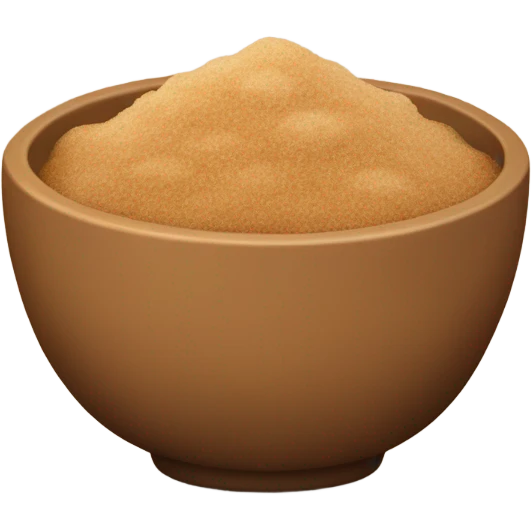 Cinnamon sugar in a bowl emoji