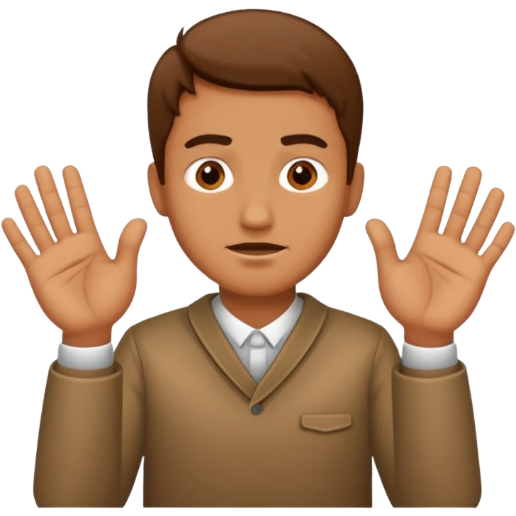 man say no with his hands crosswise emoji