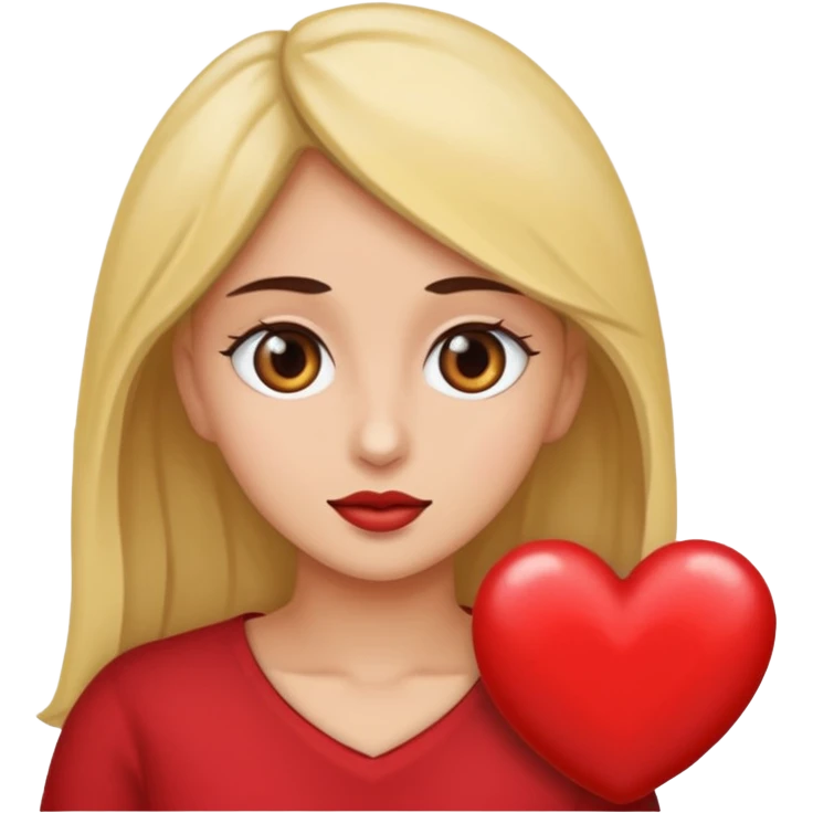mujer con ojos saltones de corazon mirando hacia la derecha emoji