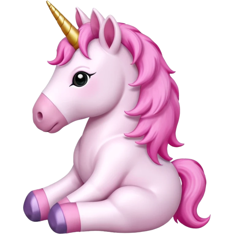 pink unicorn toy  emoji