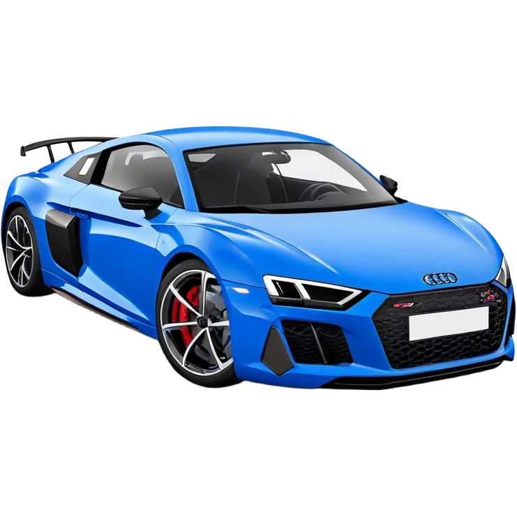 Audi R8 - Audi (Model Year: 2022)(Iconic Blue and Black) emoji