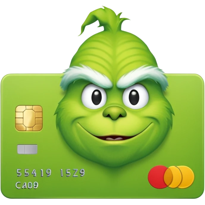 Grinch Credit Card emoji