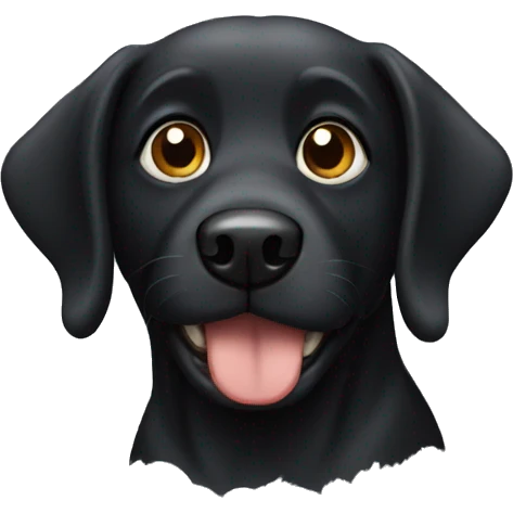 black dog emoji