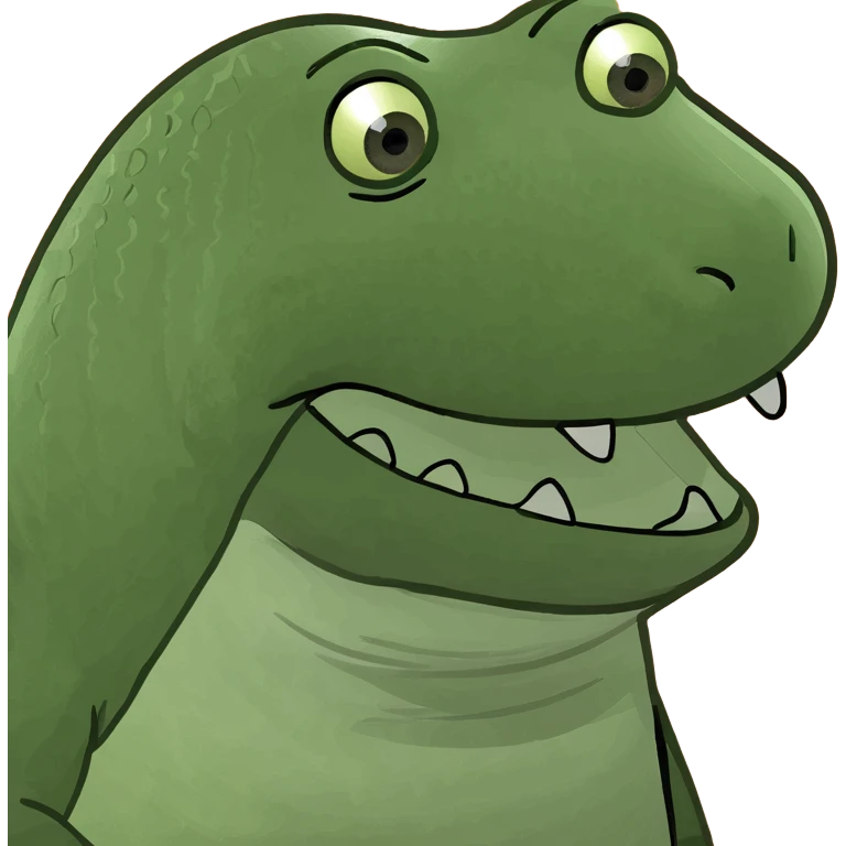 Alligator who raps emoji