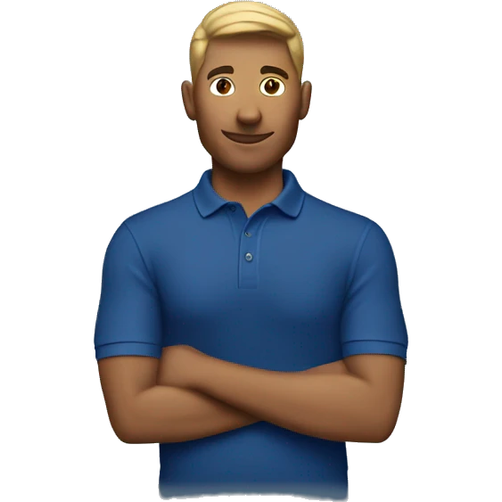 DARK blue polo t-shirt emoji