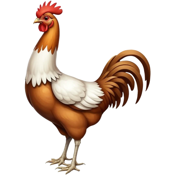 long neck chicken emoji