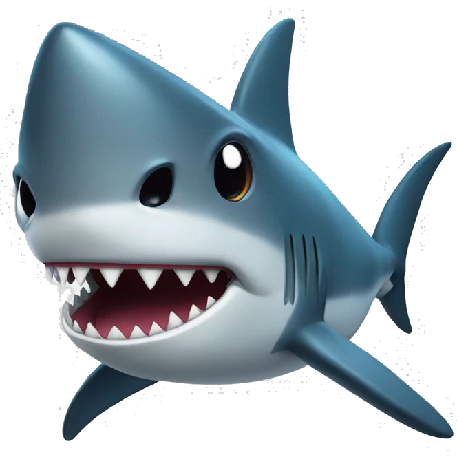 Shark with topat emoji