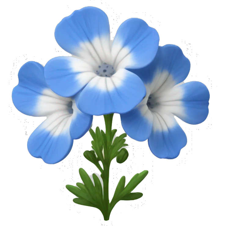 Nemophila flower  emoji