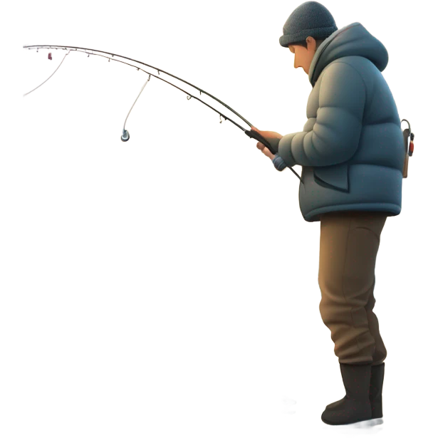 Steelhead fishing wintertime emoji