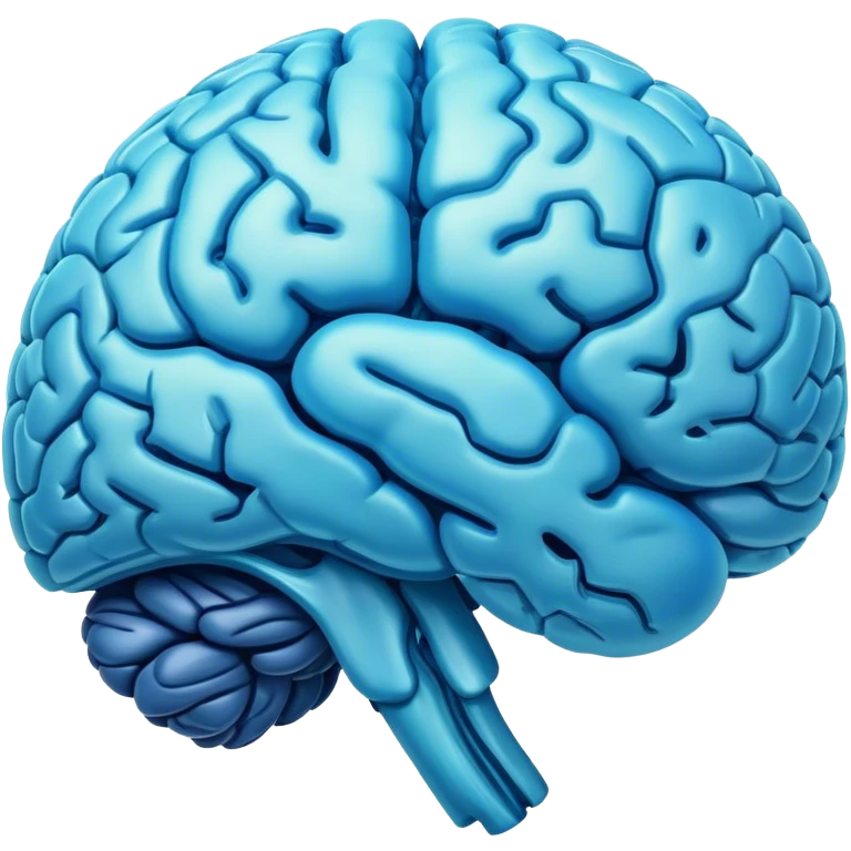 blue brain emoji