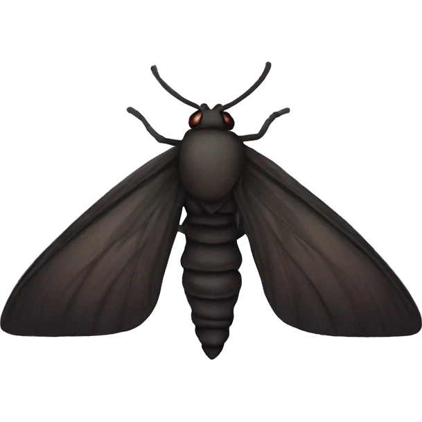 dark moth  emoji