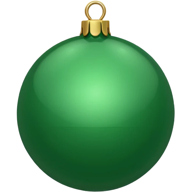 christmas ball green emoji