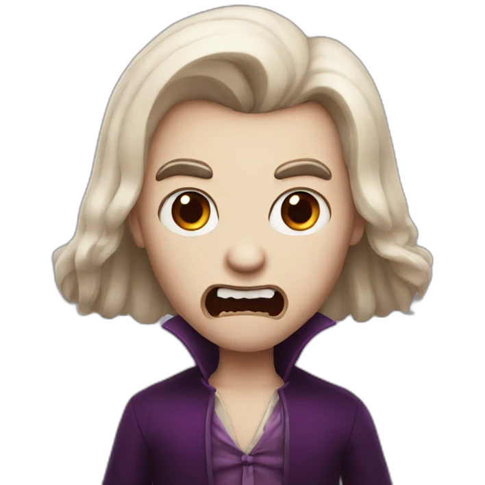 Ugly vampire emoji
