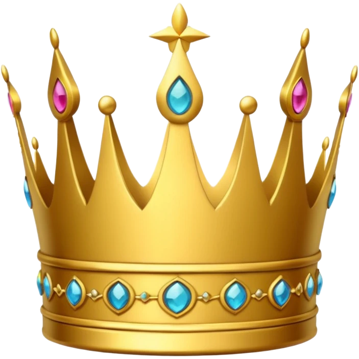 simple crown, no diamands emoji