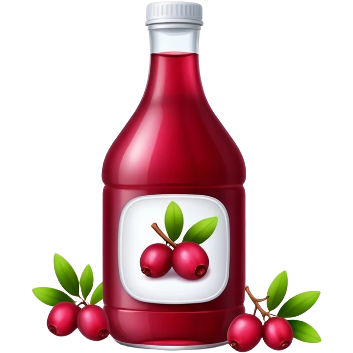 Bottle cranberry juice emoji