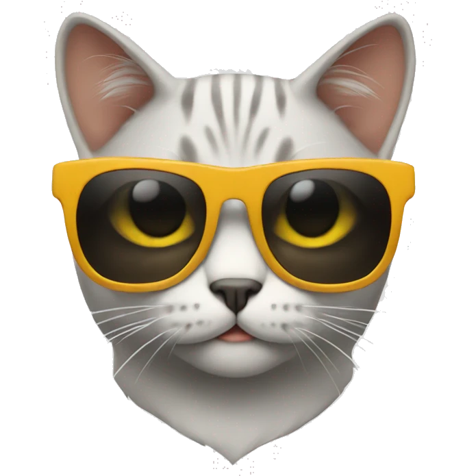 Cat with sunglasses emoji