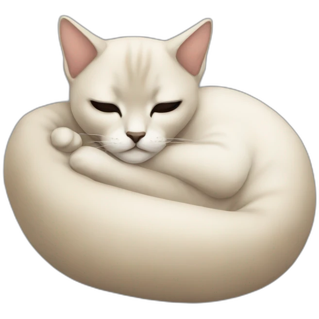 Siamois qui dort emoji