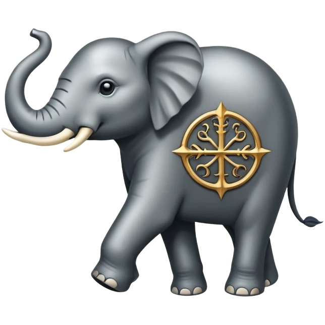 Game of thrones style elephant Sigil  emoji