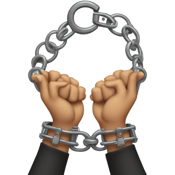 Hands in hsndcuffs emoji