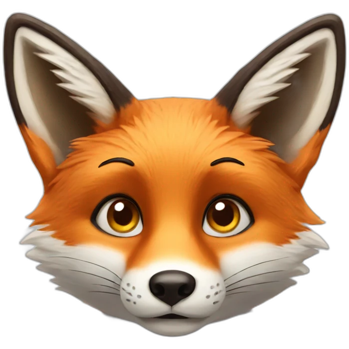 fox looking curious emoji