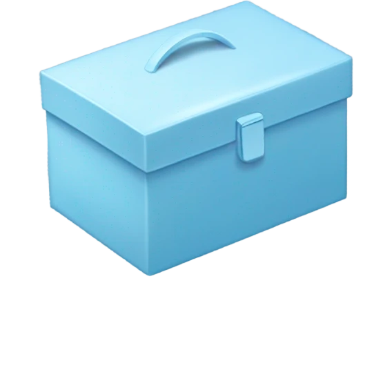 Light blue sky earphones box  emoji