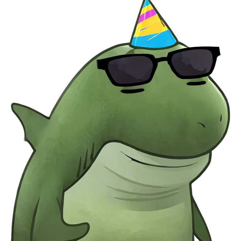 shark silly emoji