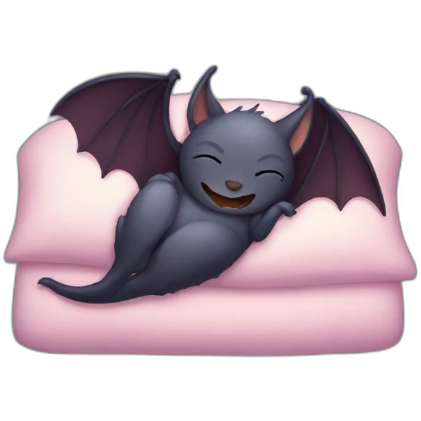 bat sleeping emoji