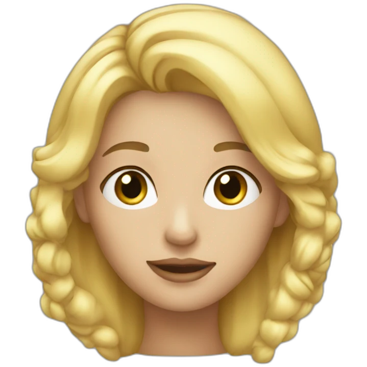 Petite blonde emoji