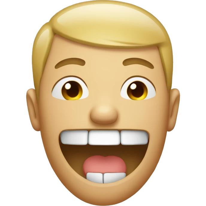 emoticon with teeth and closed eyes. like 😑😬 emoji