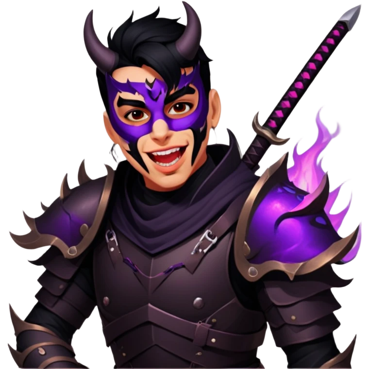 Demon-Horned Warrior emoji