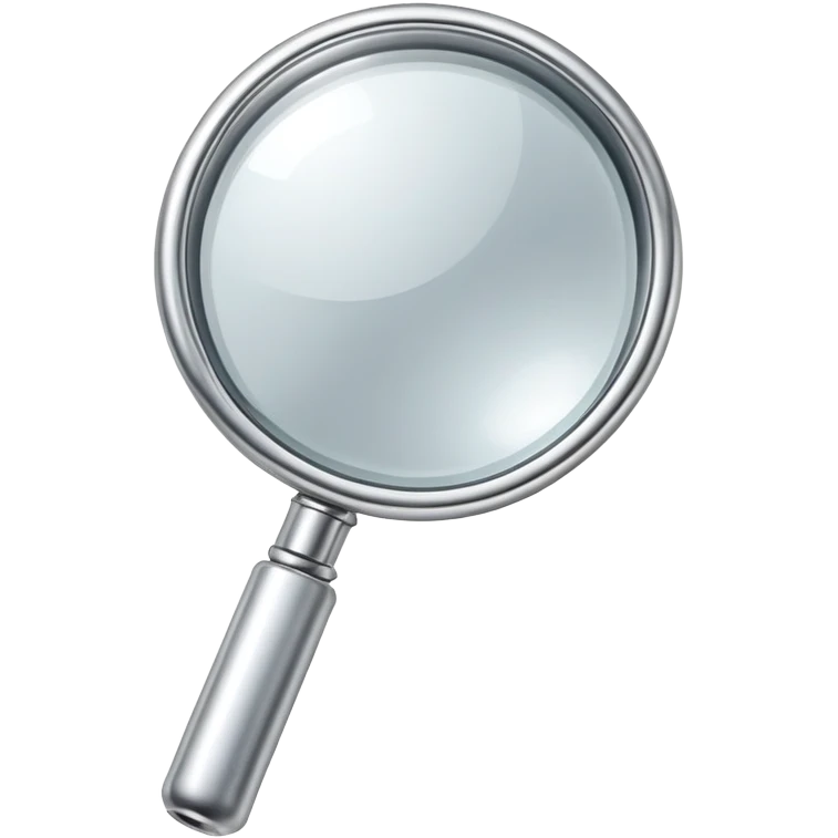 silver magnifying glass emoji