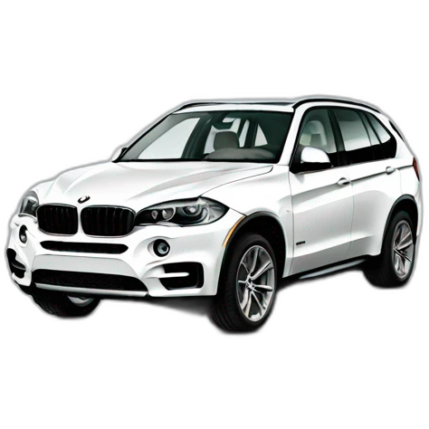 BMW X5 white emoji