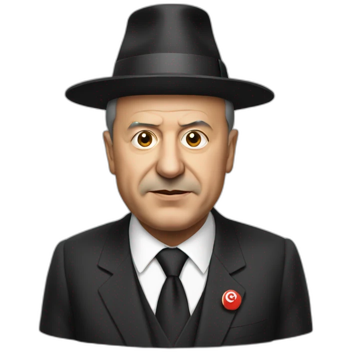 erdogan with party hat emoji