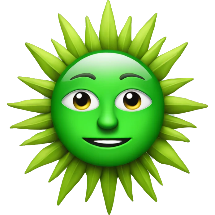 green sun from political greek team emoji