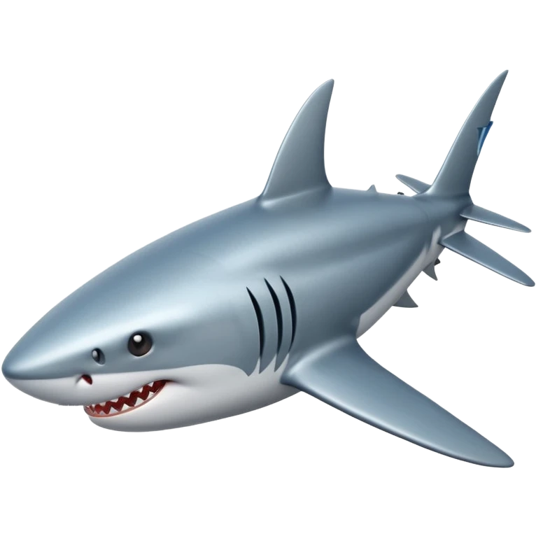 Tiburón con avión emoji