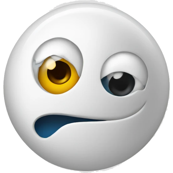 Worm inside a white circle emoji
