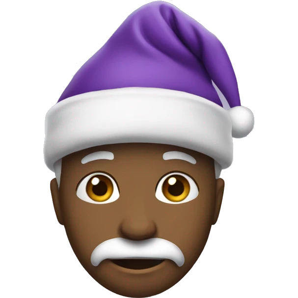 Purple christmasthree emoji