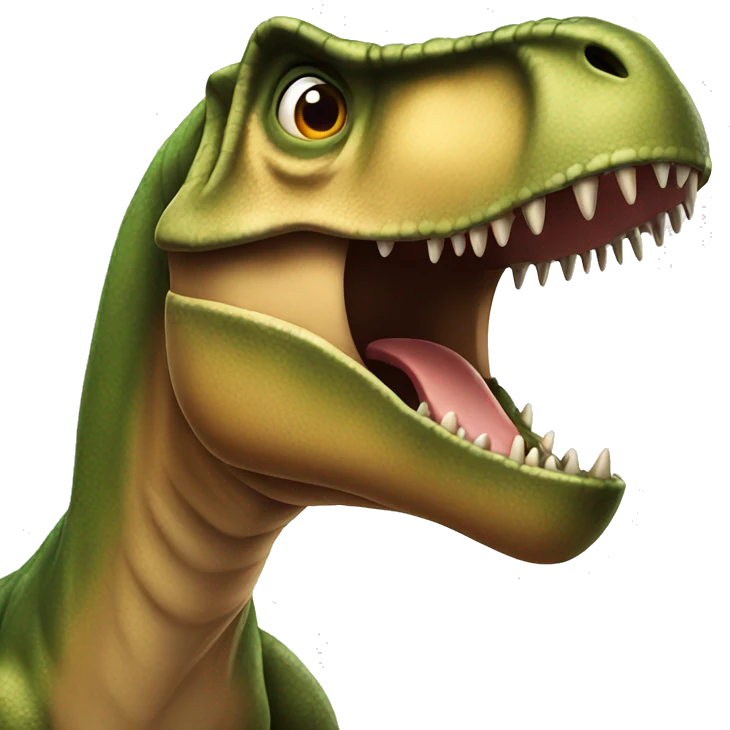 T rex with long arms emoji