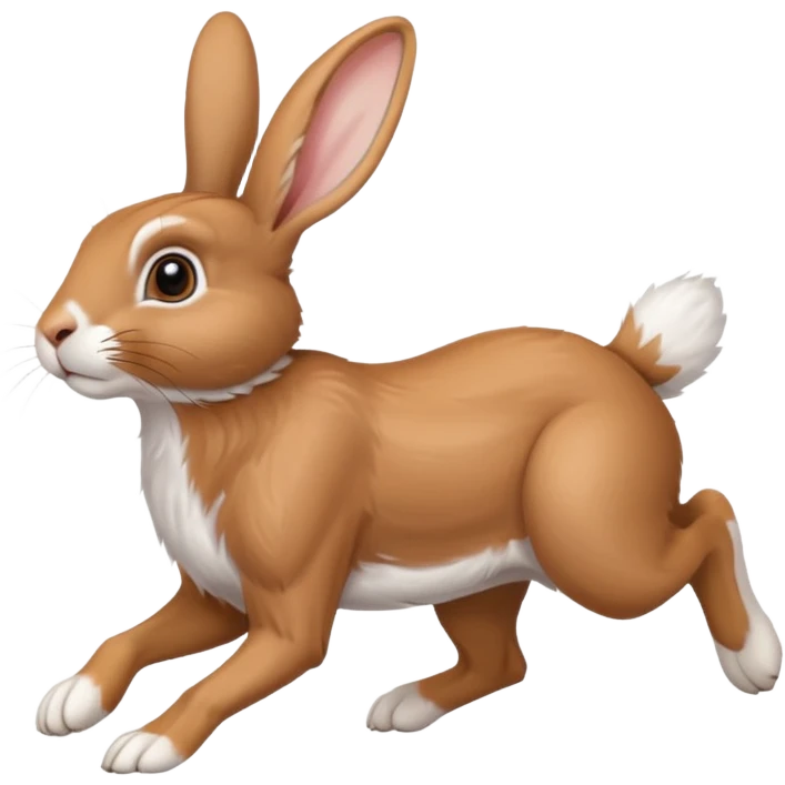 a running Rabbit emoji
