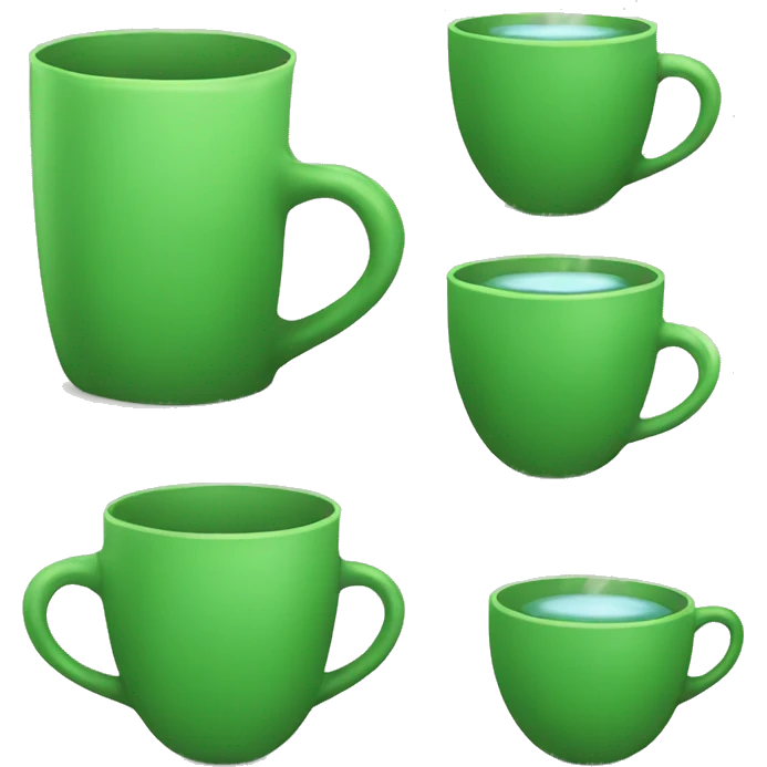 Green cup of tea emoji