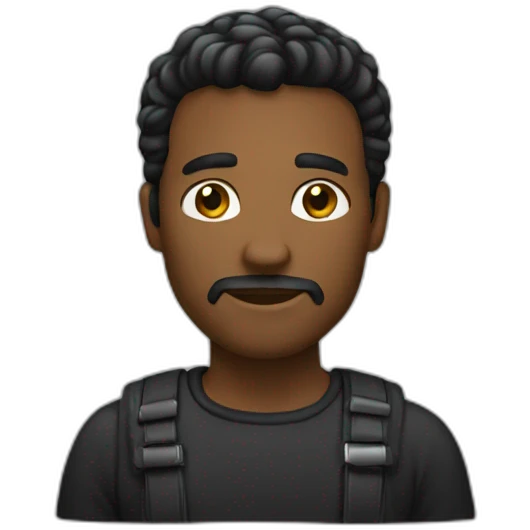 hombre negro emoji