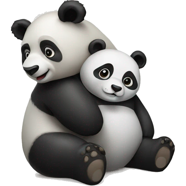 Panda with bear emoji